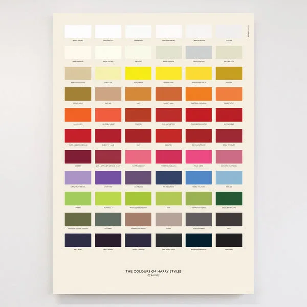 Colours of Harry Styles