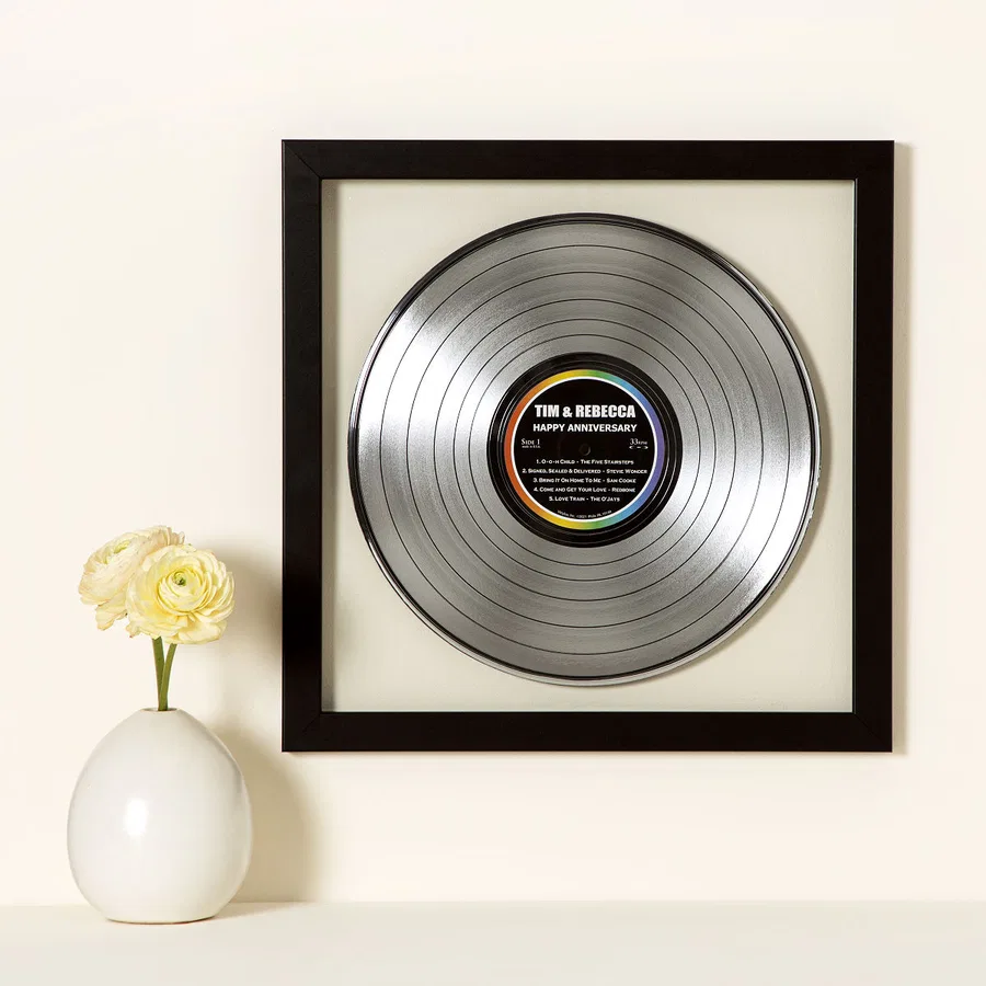 Personalized Platinum and Gold LP Record