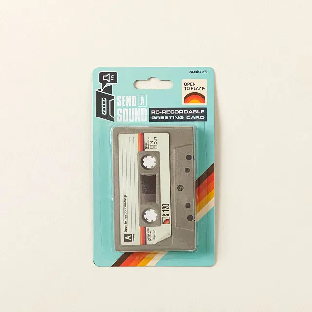 Record Your Own Message Mix Tape Greetings Card